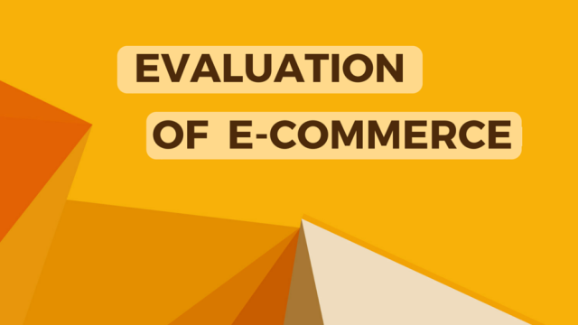 Evaluation of E-commerce